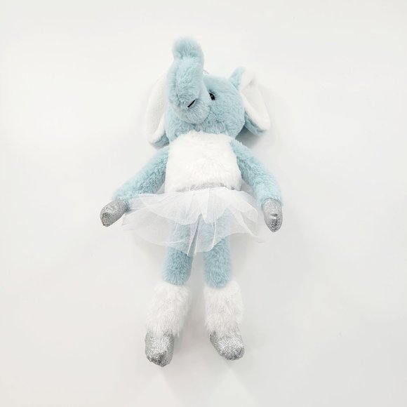 Dan Dee Blue Ballerina Elephant Stuffed Animal Plush With White Tutu Ballet 15" - Picture 4 of 10